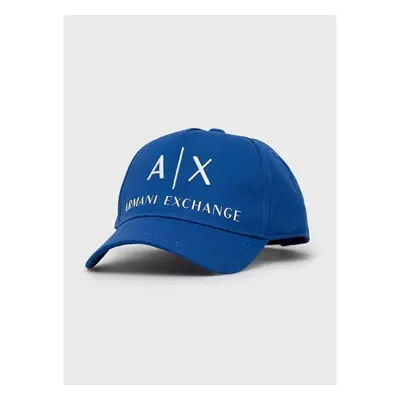 Bavlněná čepice Armani Exchange černá barva, s aplikací, 954039 CC513 83051762