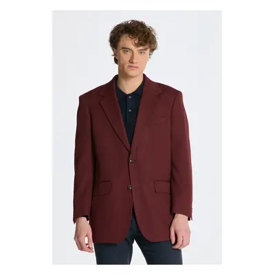 BLEJZR GANT OVERSIZED WOOL TWILL SUIT BLAZER RED SHADOW 84606413