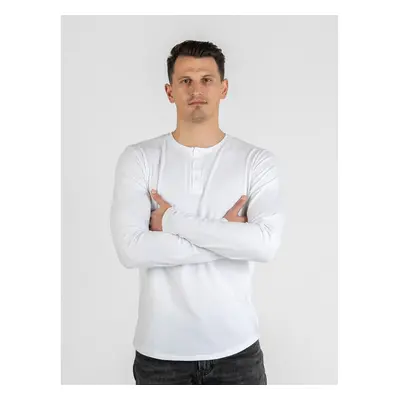 TallGuys Pánský prodloužený dlouhý rukáv | knoflíček | Pure white 88540863