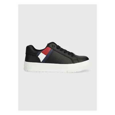 Dětské sneakers boty Tommy Hilfiger černá barva 89677036