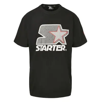 URBAN CLASSICS Tričko Starter Multicolored Logo Tee - blk/gry 57512827