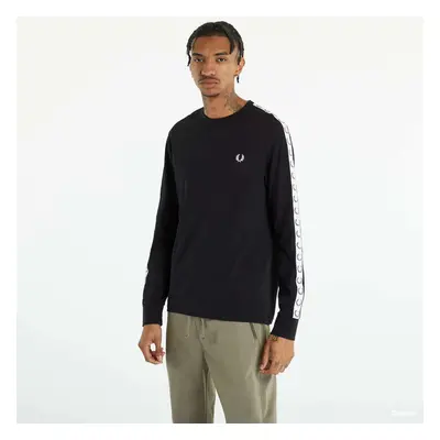 Tričko FRED PERRY Taped Long Sleeve T-shirt Black 82641324