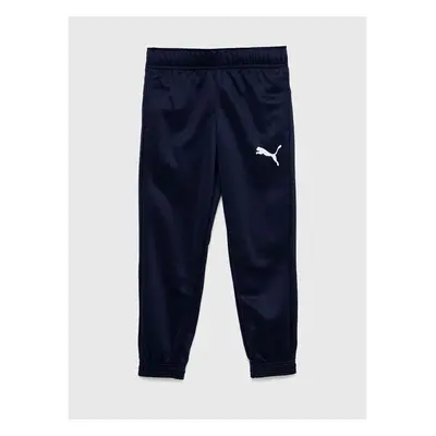 Dětské tepláky Puma ACTIVE Tricot Pants cl B tmavomodrá barva, hladké 83056361