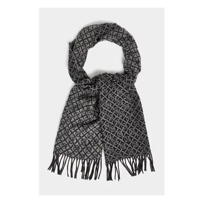 ŠÁLA GANT G PATTERN WOVEN SCARF BLACK 84796914