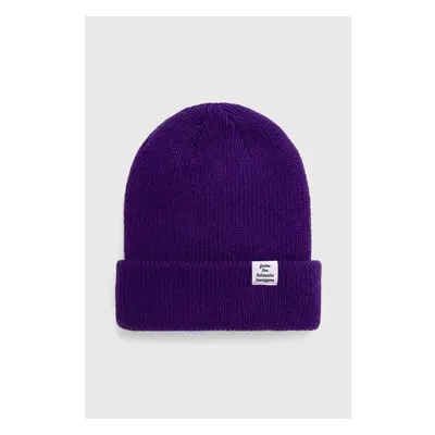 Čepice Human Made Classic Beanie fialová barva, z tenké pleteniny, 87988728