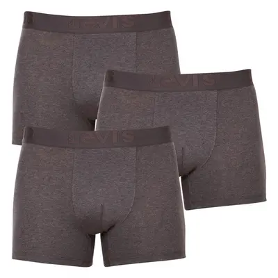 3PACK pánské boxerky Levis šedé (905045001 007) 76125833