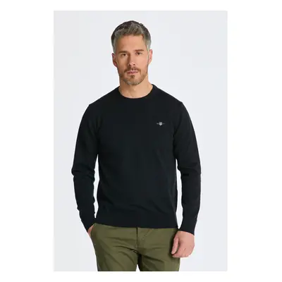 SVETR GANT CLASSIC COTTON C-NECK BLACK 84605830