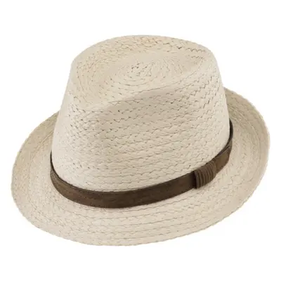 Unisex letní klobouk Trilby od Fiebig - Natur 90817048