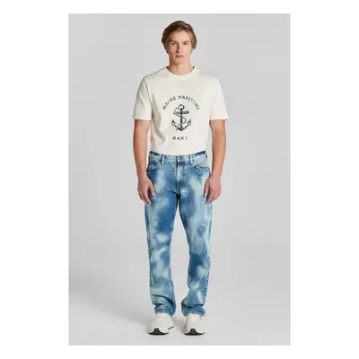 DŽÍNY GANT D2. BLEACH JEANS MID BLUE VINTAGE 75668081