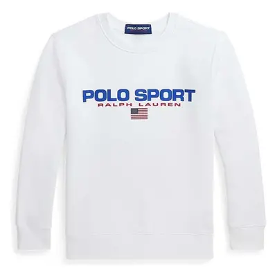 Dětská mikina Polo Ralph Lauren bílá barva, s potiskem 90369597