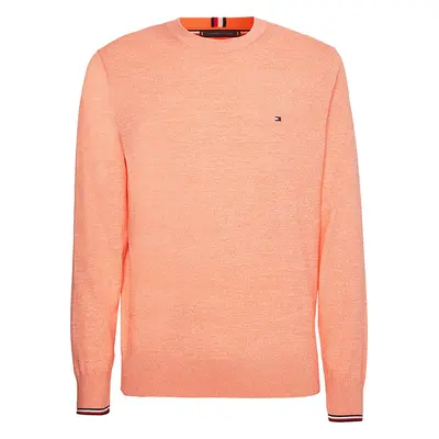 Tommy Hilfiger Sweater - TIPPED PIMA CTN MOULINE C-NK orange 95272316