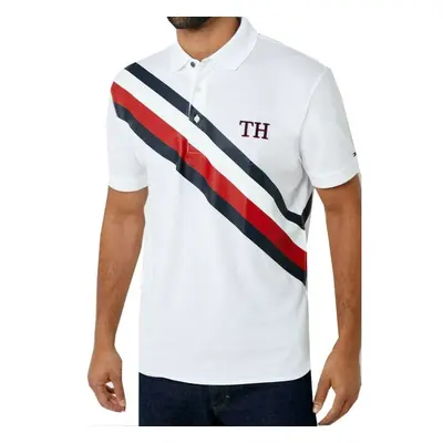 Pánské bílé polo triko Tommy Hilfiger 69446433