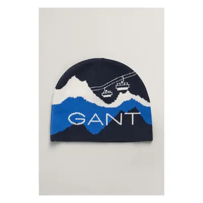 ČEPICE GANT GRAPHIC BEANIE EVENING BLUE 86389971