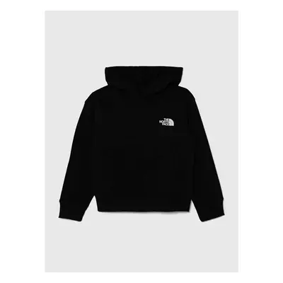 Dětská mikina The North Face B MOUNTAIN LINE HOODIE černá barva, s 87685731