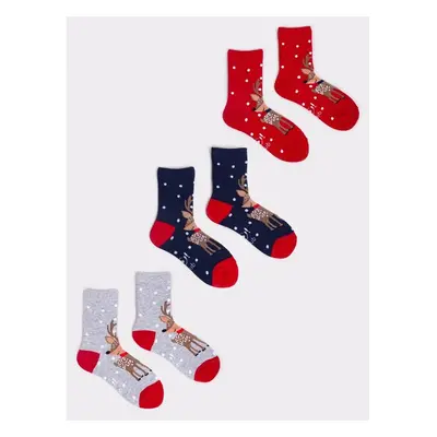 Yoclub Kidss Christmas Socks 3-Pack SKA-X045G-AA00 87880771