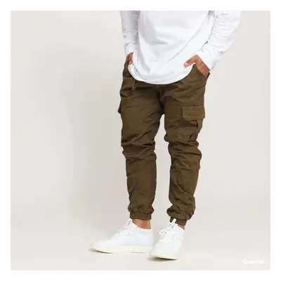 Kalhoty Urban Classics Cargo Jogging Pants Brown XXL 87309964