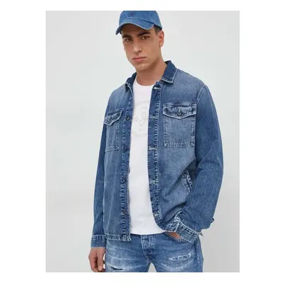 Džínová bunda Pepe Jeans Luka Stencil pánská, přechodná, PM402886 89036120