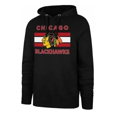 Pánská mMikina 47 Brand NHL Chicago Blackhawks BURNSIDE Pullover Hood 91717583