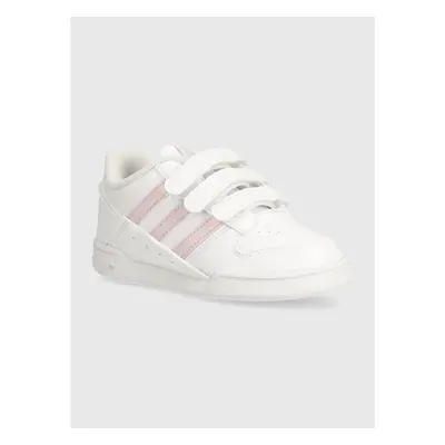 Dětské kožené sneakers boty adidas Originals bílá barva 92835255