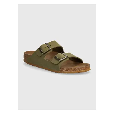 Dětské pantofle Birkenstock Arizona zelená barva, 1027829 94527427