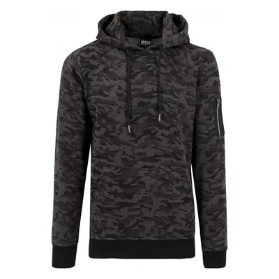 Mikina Urban Classics Sweat Camo Bomber Hoody - dark camouflage 59104572