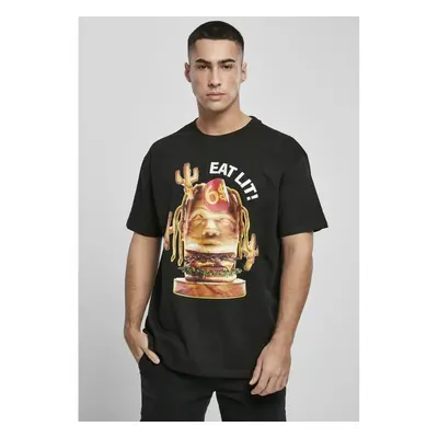 MISTER TEE Eat Lit Oversize Tee - black 60179052