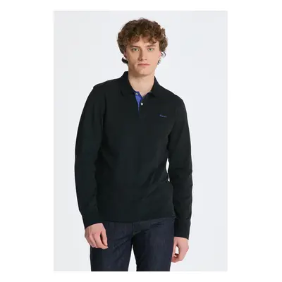 POLOKOŠILE GANT REG CONTRAST PIQUE LS RUGGER BLACK 84605962