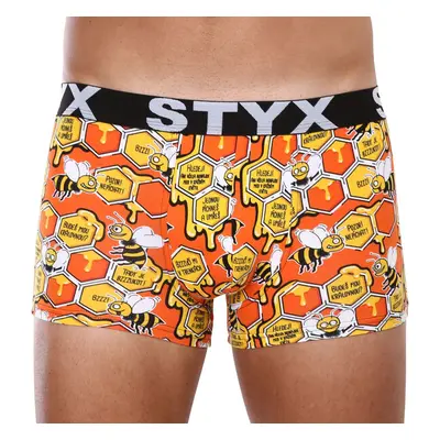 Pánské boxerky Styx art sportovní guma nadrozměr včelky (R1654) 84689295