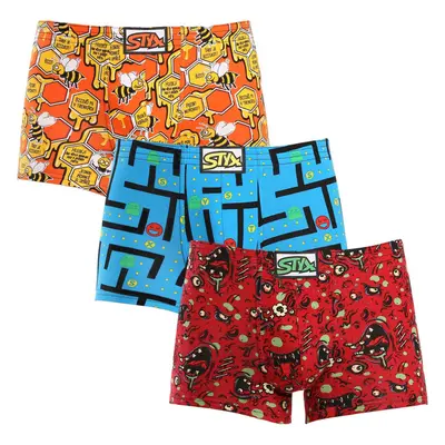 3PACK pánské boxerky Styx art klasická guma vícebarevné (3Q12914) 87449365