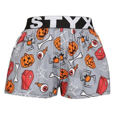 Dětské trenky Styx art sportovní guma Halloween rakve (BJ1752) 6-8 let 87562216