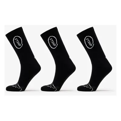 FTSHP Ponožky Footshop High Crew Socks 3-Pack Black 39-42 94056523