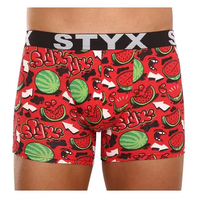 Pánské boxerky Styx long art sportovní guma melouny (U1459) 73379476