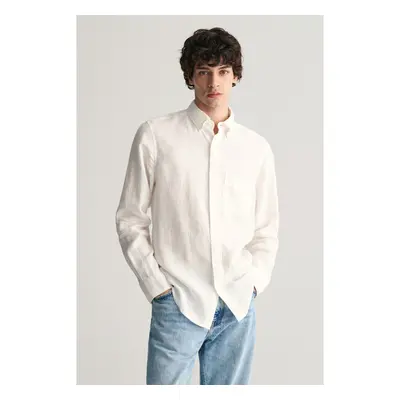 KOŠILE GANT REG LINEN SHIRT WHITE 91881737