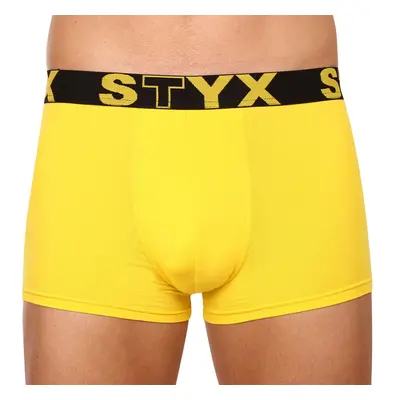 Pánské boxerky Styx sportovní guma žluté (G1068) 75654424