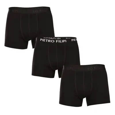 3PACK pánské boxerky Pietro Filipi černé (3BCL005) 92421310