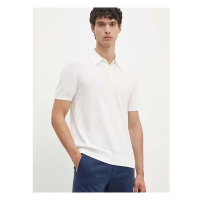 Bavlněné polo tričko Armani Exchange bílá barva, 8NZF5D ZM3JZ 95060521