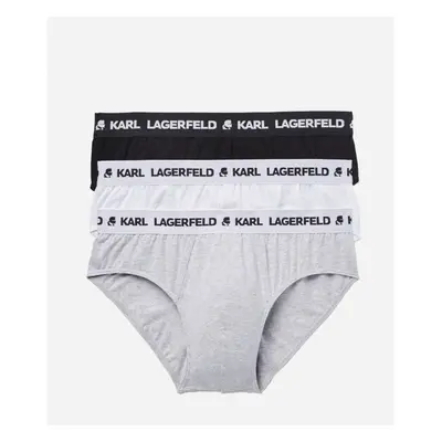 SPODNÍ PRÁDLO KARL LAGERFELD LOGO BRIEFS SET 3-PACK 86171035