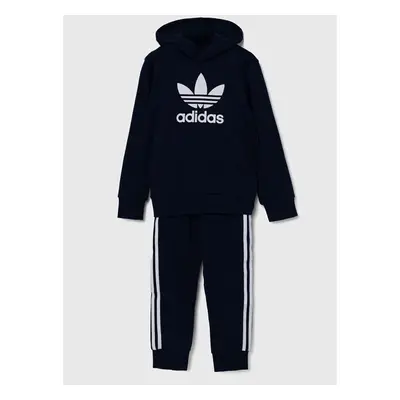 Dětská tepláková souprava adidas Originals HOODIE SET tmavomodrá barva 94596483