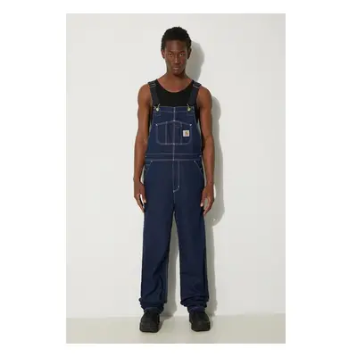 Džíny Carhartt WIP Bib Overall pánské, tmavomodrá barva 88613191