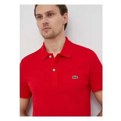 Bavlněné polo tričko Lacoste červená barva, PH4012-001 67321283