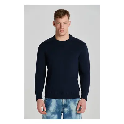 SVETR GANT D2. SAILOR C-NECK EVENING BLUE 75856594