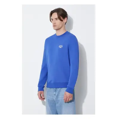 Bavlněná mikina A.P.C. sweat rider pánská, hladká, COEZD-H27699 91783062