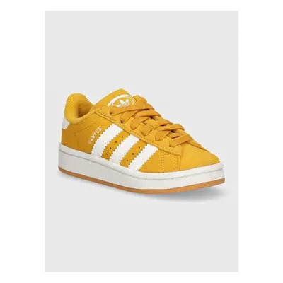 Dětské semišové sneakers boty adidas Originals CAMPUS 00s EL C žlutá 95268801