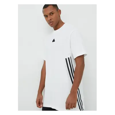 Bavlněné tričko adidas bílá barva, s aplikací 75826885