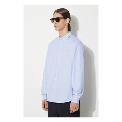 Bavlněná košile Lacoste bílá barva, regular, s límečkem button-down, 92249415