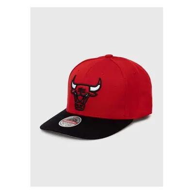 Čepice s vlněnou směsí Mitchell&Ness Chicago Bulls červená barva, s 83072086