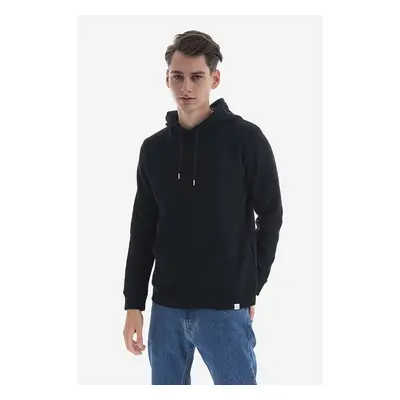 Bavlněná mikina Norse Projects Vagn Classic Hood pánská, černá barva, 84016009