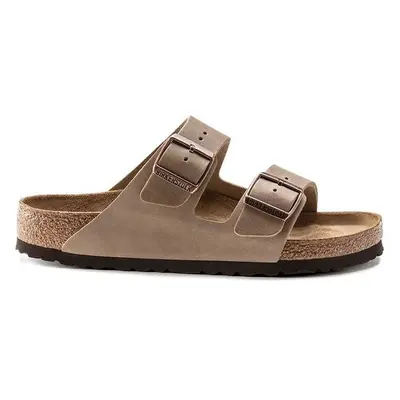 Nubukové pantofle Birkenstock Arizona béžová barva 66054426