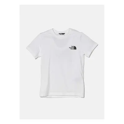 Dětské bavlněné tričko The North Face REDBOX S/S TEE bílá barva, s 96239498