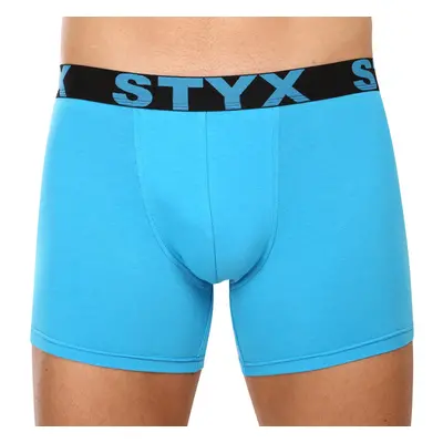 Pánské boxerky Styx long sportovní guma světle modré (U1169) 76520510